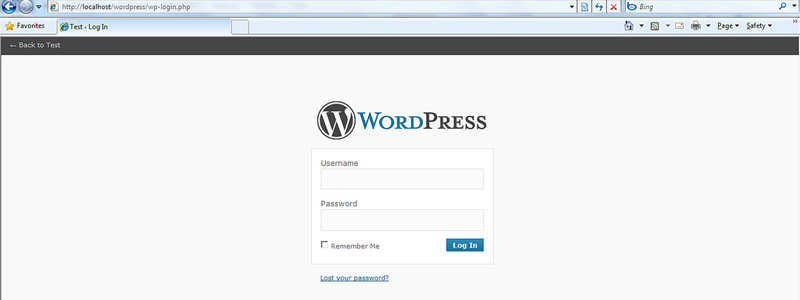 Login WordPress